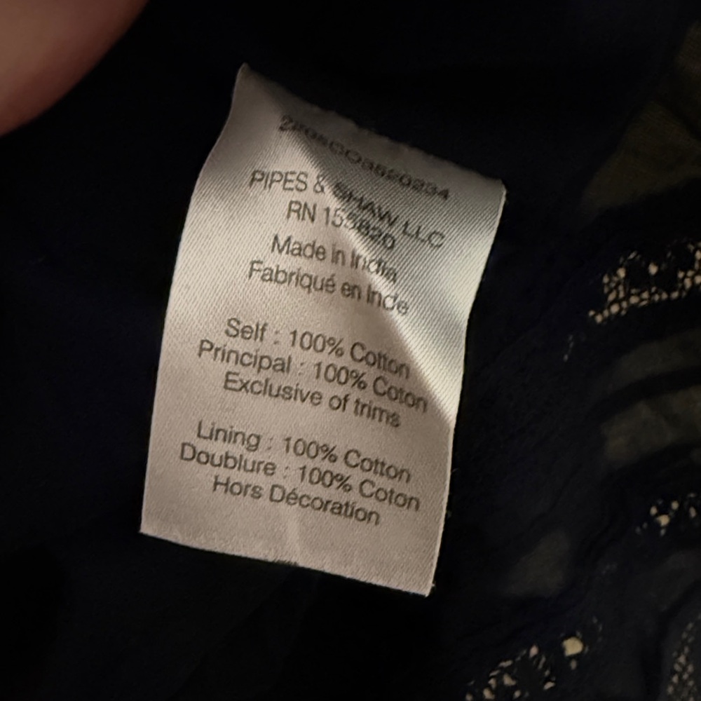 Veronica Beard Deep Navy Textured Button-Front Lo… - image 4